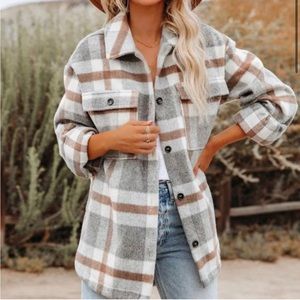 “This is Your Moment” Prime Time Classic Multi-plaid Shacket